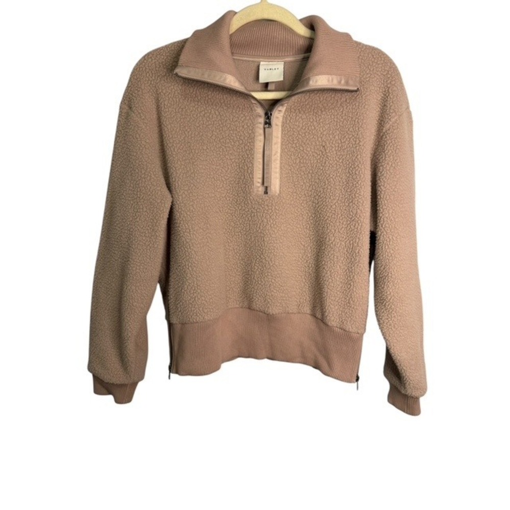Varley Sweatshirt Women's Small Roselle Half Zip Fleece Winter Outdoor Pink